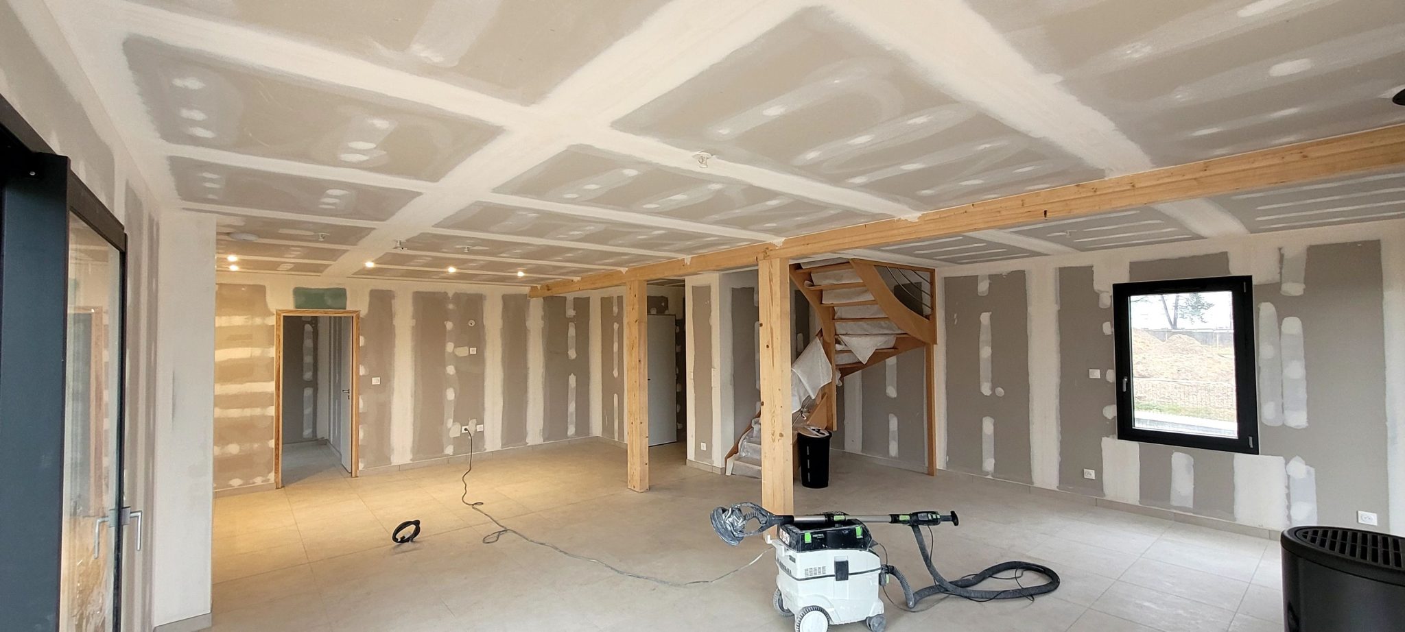 Rénovation de plafonds et murs à Rouen