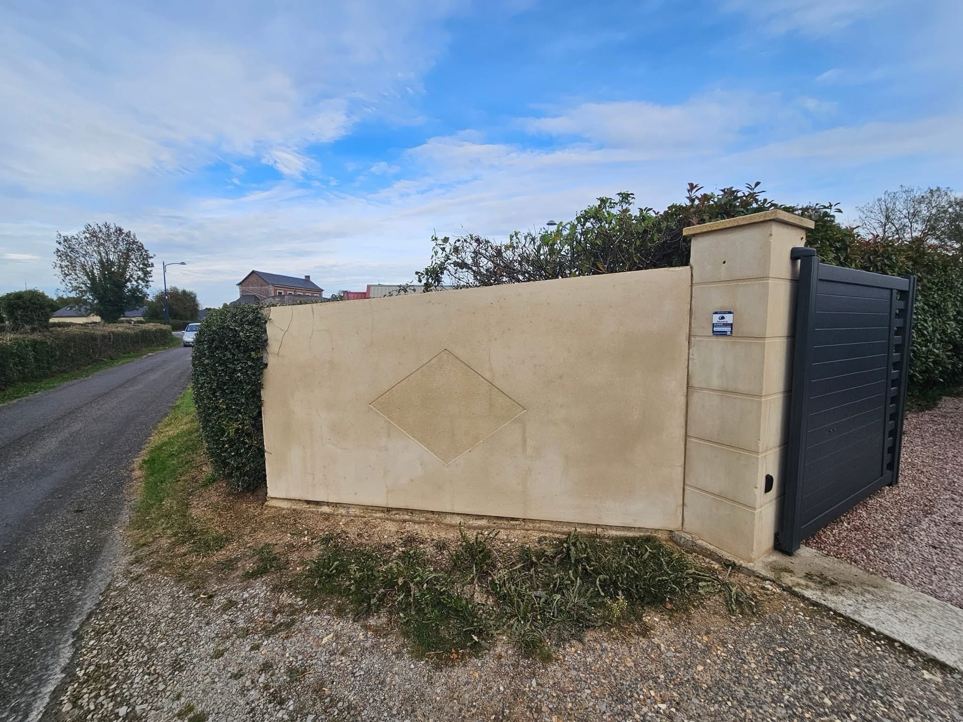 Rénovation de muret et portail à Honfleur